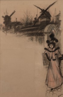 Moulin de la Galette (Study), 1896. Creator: Roedel, Auguste (1859-1900).