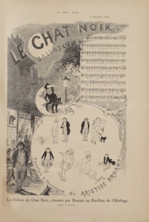 Story of the Famous Cabaret Le Chat Noir, Le Chat Noir magazine, 1884. Creator: Steinlen, Théophile Alexandre (1859-1923).