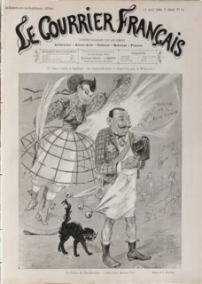 Les suites de l'Incohérence - Jules Lévy devenu fou!, 1886. Creator: Willette, Adolphe (1857-1926).