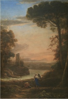 Landscape with Tobias and the Angel, 1639-1640. Creator: Lorrain, Claude (1600-1682).