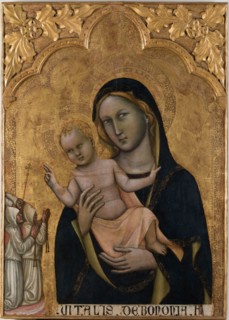 Virgin of the Flagellants, ca 1350. Creator: Vitale da Bologna (ca 1308-1369).