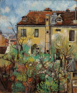 Jardín en la rue Cortot, 1928. Creator: Valadon, Suzanne (1865-1938).