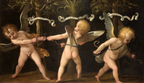 Allegory with winged cherubs, c. 1635. Creator: Bianchi, Isidoro (1581-1662).