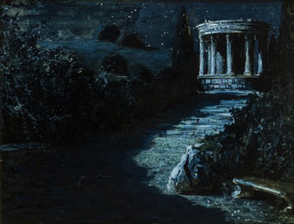 Paesaggio Notturno (Night Landscape), 1908. Creator: Wolf Ferrari, Teodoro (1878-1945).