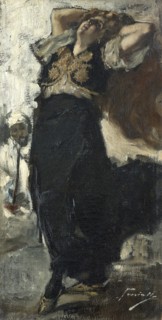 The artist's wife as a Turkish dancer. Creator: Previati, Gaetano (1852-1920).
