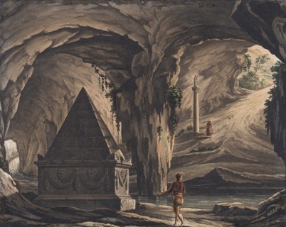 Stage design for the opera Roméo et Juliette by Ch. Gounod. Creator: Magnani, Girolamo (1815-1889).