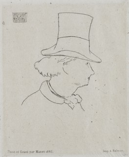 Portrait of Charles Baudelaire (1821-1867). Creator: Manet, Édouard (1832-1883).