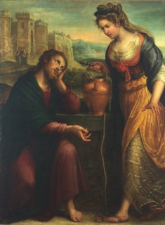 Christ and the Samaritan Woman, 1607. Creator: Fontana, Lavinia (1552-1614).