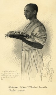 Buddhist monk, Ceylon, 1898. Creator: Christian Wilhelm Allers.