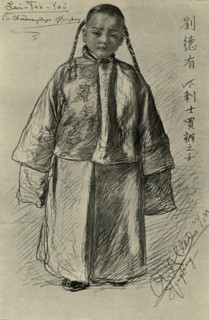 Lan-Tak-Yau - Chinese boy, Hong Kong, 1898. Creator: Christian Wilhelm Allers.
