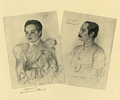 The King and Queen of Siam, 1898. Creator: Christian Wilhelm Allers.