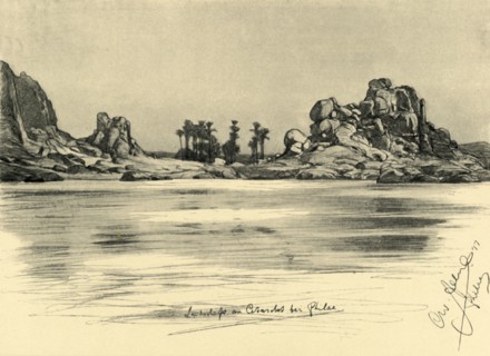 First Cataract near the Island of Philae on the River Nile, Egypt, 1898.  Creator: Christian Wilhelm Allers.