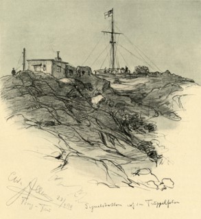 Signalling station, Tsingtao, China, 1898. Creator: Christian Wilhelm Allers.