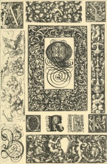 German Renaissance typographic ornaments, (1898). Creator: Unknown.