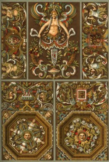 German Renaissance painted plaster ornament, (1898). Creator: Unknown.