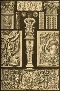 French Renaissance ornaments in stone and wood, (1898). Creator: Unknown.