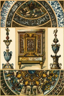 French Renaissance enamel on metal, pottery painting, metal mosaic, (1898). Creator: Unknown.