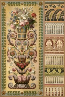 Gobelins tapestry and lacework, France and Germany, early 19th century, (1898). Creator: Unknown.