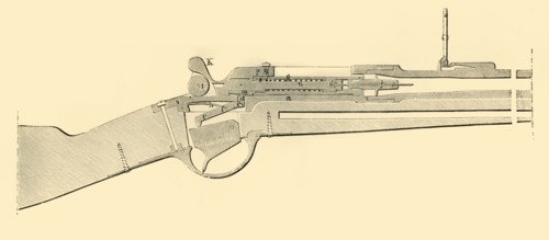 'Chassepot Breech-Loader - Longitudinal Vertical Section', c1872. Creator: Unknown.