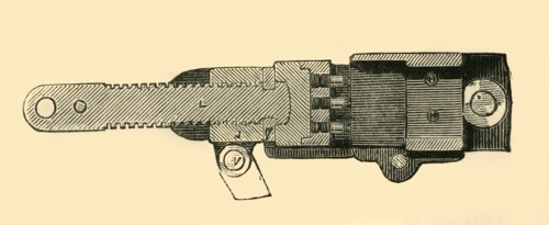 'French Mitrailleuse - Section of the Breech End', c1872.  Creator: Unknown.