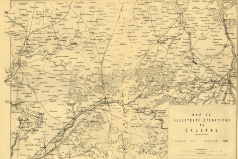 'Map to Illustrate Operations by Orleans', (c1872). Creator: R. Walker.