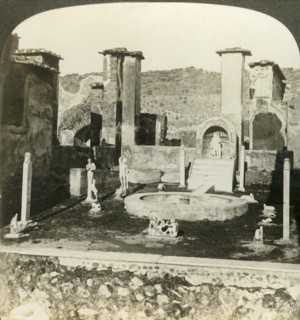 'Inner court, house of Marcus Lucretius, Pompeii, Italy', c1909. Creator: Unknown.