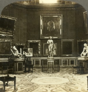 'Wrestlers. Venus de Medici and Knife Grinder, Uffizi Palace, Florence, Italy', c1909. Creator: Unknown.
