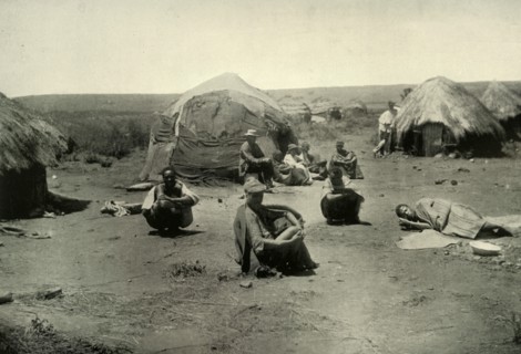 'A Kaffir Kraal in the Transvaal', 1900. Creator: George Washington Wilson.