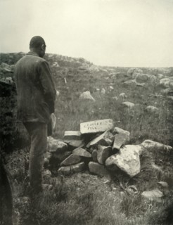 'Where Colley Fell. Rough Cairn of Stones on Majuba Hill', 1900. Creator: George Washington Wilson.