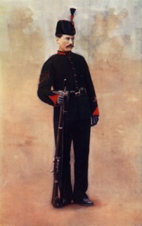 'Sergeant of the King's Royal Rifles', 1900. Creator: Gregory & Co.