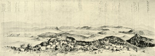 'The Scene of the Fighting at Monte Cristo Hill on February 19', 1900. Creator: Unknown.