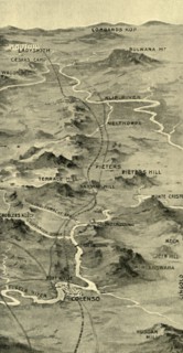'Balloon Map Illustrating the Battle of Pieters and Relief of Ladysmith', 1900. Creator: Unknown.