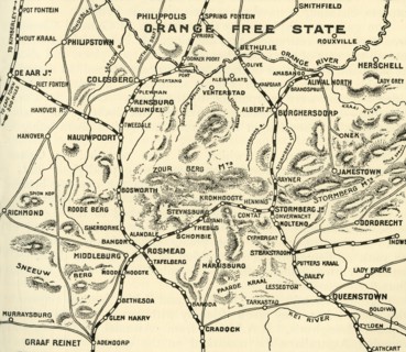 'Map Illustrating the Operations on the Orange River', 1900. Creator: Unknown.