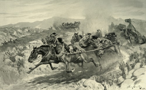'The Disaster at Koornspruit: Driverless Teams Stampeding', 1901. Creator: John Charlton.