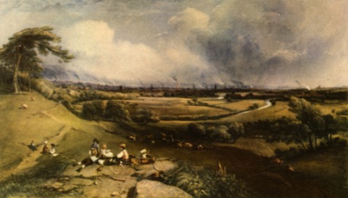 'View of Manchester from Higher Broughton', 1835, (1943).  Creator: William Wyld.