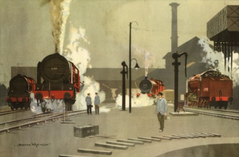 'Camden Town Engine Sheds, c. 1935', (1945).  Creator: Norman Wilkinson.