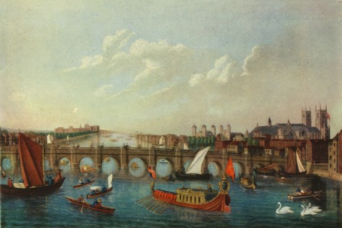 The Royal Barge on the River Thames, London, c1751, (1947).  Creator: School of Samuel Scott.