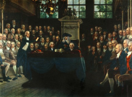 'William Pitt, the Younger, Addressing the Commons', 1793, (1947).  Creator: Anton Hickel.