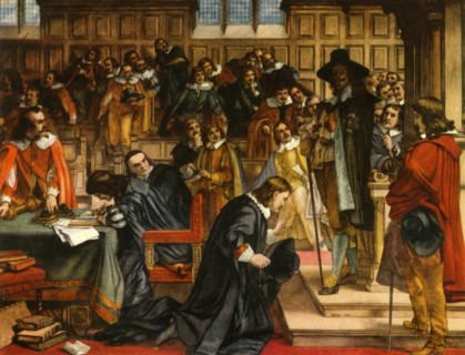 'Charles I and Speaker Lenthall', c1850, (1947).  Creator: Unknown.