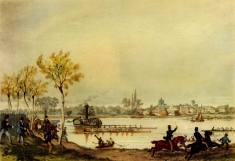 'Oxford and Cambridge Boat Race', 19th century, (1941).  Creator: Unknown.