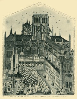 'Preaching at St. Paul's Cross in the Seventeenth Century', (1947). Creator: Unknown.