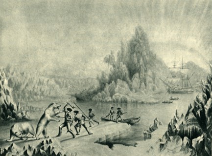 'A Relief Party in Search of Sir John Franklin', 19th century, (1946).  Creator: Unknown.