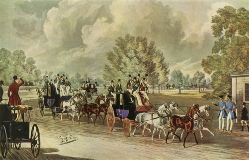 'A Meeting of the Four-In-Hand Club, Hyde Park, London', c1838, (1947).  Creator: John Harris the Younger.