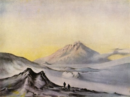 'Mount Erebus from Hut Point', c1911, (1943).  Creator: Edward Wilson.