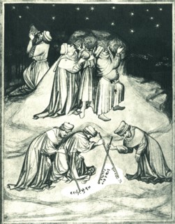 'The Philospohers on the Summit of Mount Athos...', 15th century, (1943). Creator: Unknown.
