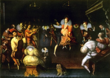 'Queen Elizabeth Dancing with the Earl of Leicester', 1581, (1942).  Creator: Unknown.