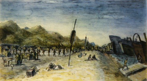 'The Invasion of Italy', 1944. Creator: Edward Ardizzone.