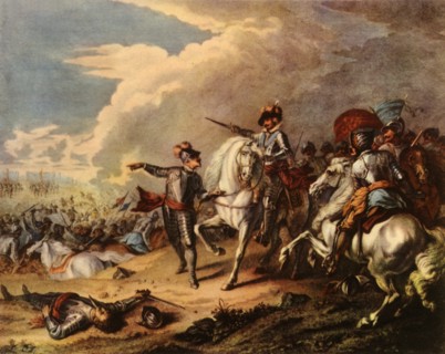 'The Battle of Naseby, 1645', 1727, (1944).  Creator: Dupuis.