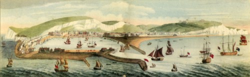 'The South Prospect of Dover, in the County of Kent', 1749, (1942).  Creators: Samuel Buck, Nathaniel Buck.