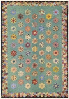 Patchwork quilt, 1943. Creator: Unknown.
